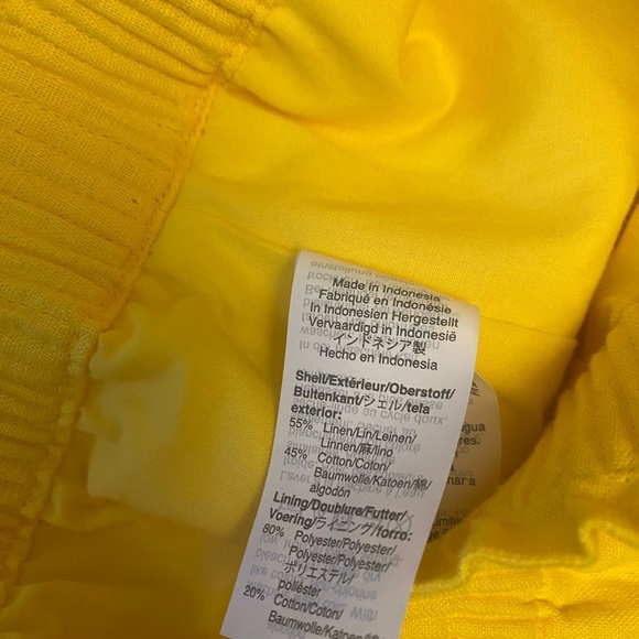 J Crew City linen blend Scalloped hem paper bag skirt - Picture 6 of 9